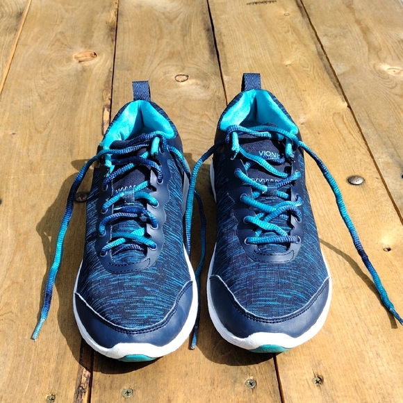 Vionic Shoes - Vionic Women's Agile Fyn Size 8 Lace Up Shoes Low Top Sneaker Blue